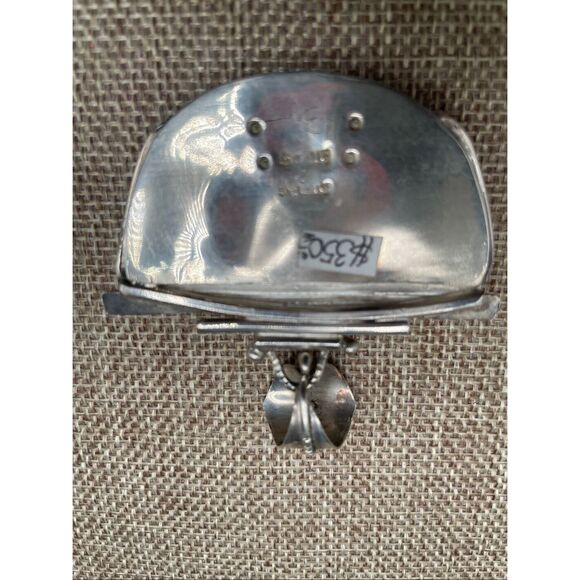 Vintage Native American Zuni Sterling Silver Sunburst Pendant/Brooch – Mother of - Picture 2 of 7